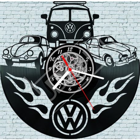 VW Volkswagen retro hanglemez óra - bakelit óra